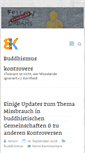 Mobile Screenshot of blog.buddhistische-sekten.de
