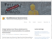 Tablet Screenshot of blog.buddhistische-sekten.de